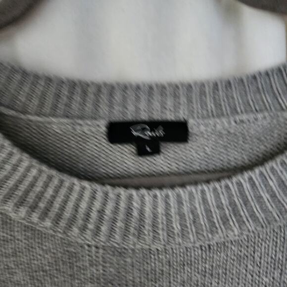 Rails Percy Heather Gray Animal Star Sweater L preppy casual relaxed fit cotton - Picture 3 of 9